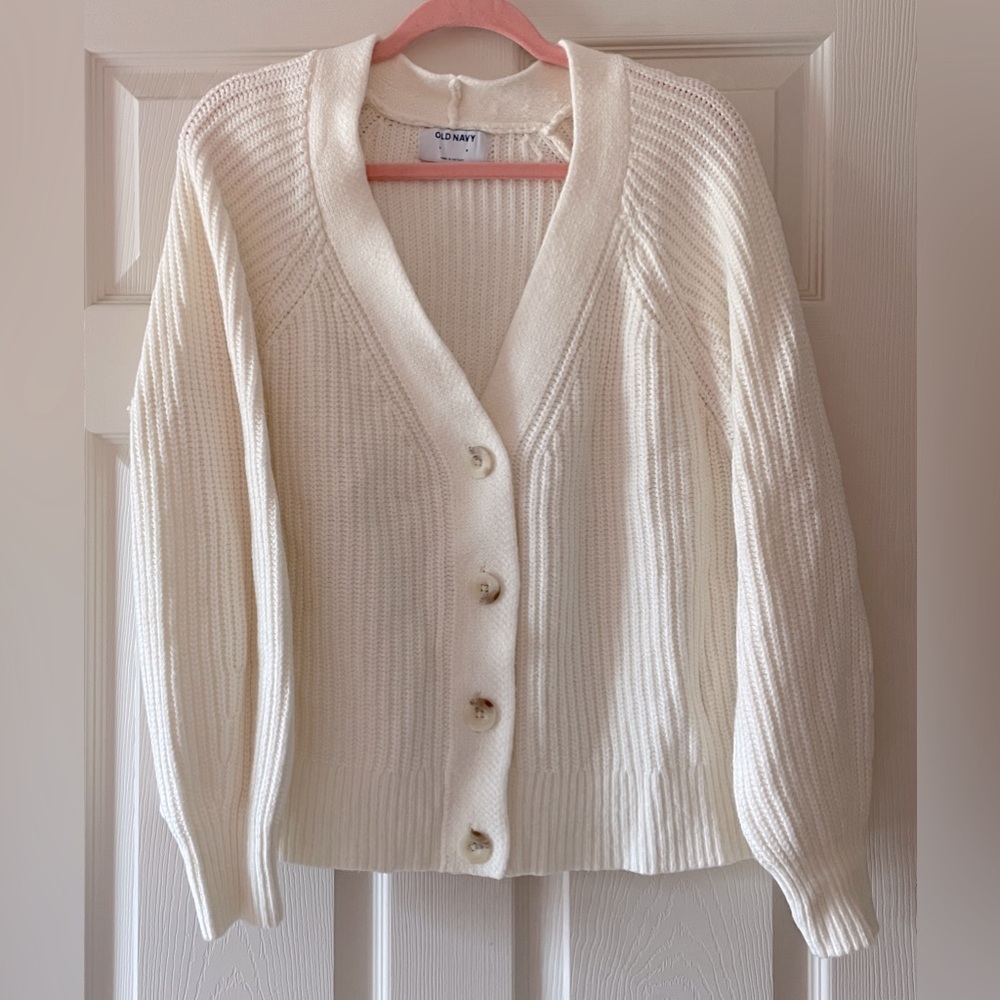 Old Navy Cozy Shaker Stitch Cardigan Sweater